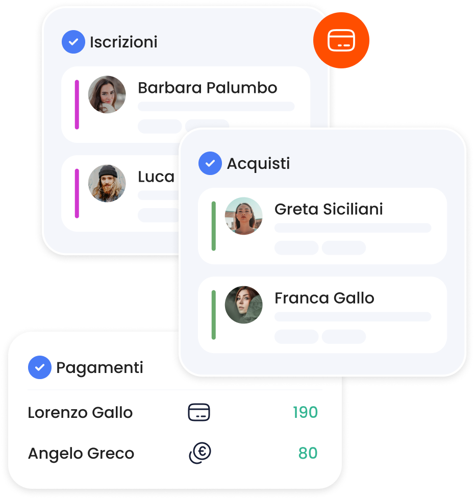 Prenotazioni e pagamenti